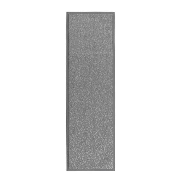 Helehall PVC koridorivaip 60x200 cm Geo Silver - Casa Selección
