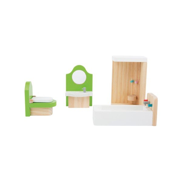 Set dřevěného nábytku pro panenky Legler Bathroom-image-2