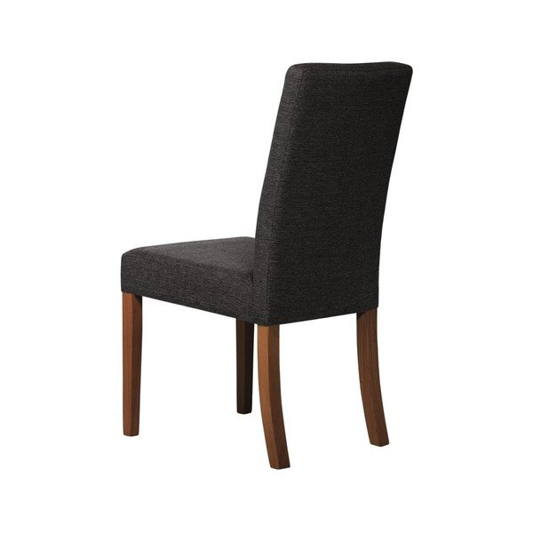 Antracitově šedá židle s tmavě hnědými nohami z bukového dřeva Ted Lapidus Maison Tonka-image-4