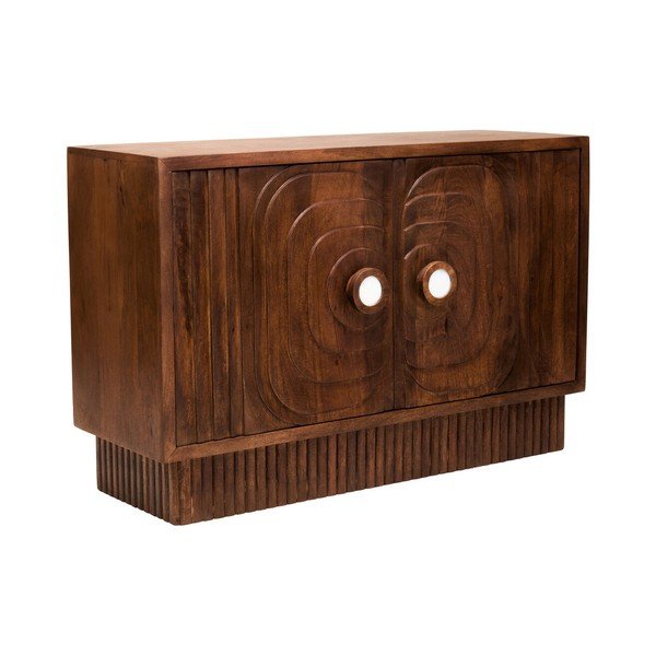 Mangopuidust kummut tumedas naturaalses värvitoonis 40x75x116 cm Sangar - Premier Housewares