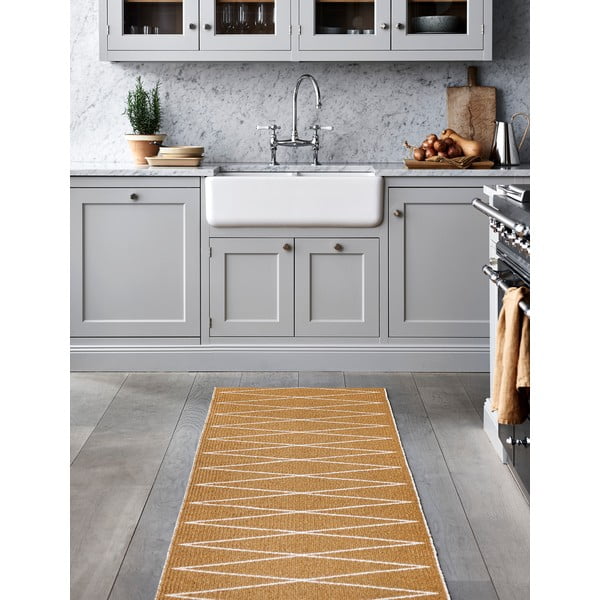 Ookerkollane sise/välisvaip 70x320 cm Max Ochre – Pappelina-image-4