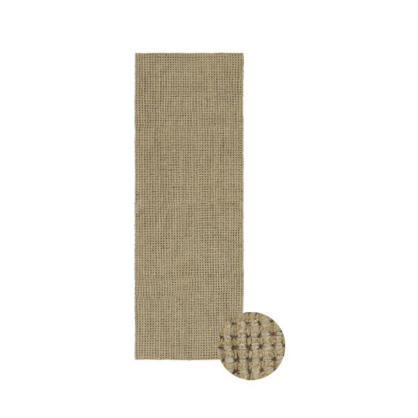 Khaki värvi pestav/käsitsi kootud villane vaip 80x230 cm Unexpected Wool - Lorena Canals