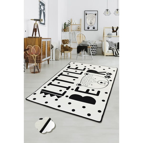 Must-valge laste libisemisvastane vaip , 100 x 160 cm Little Bear - Conceptum Hypnose-image-2