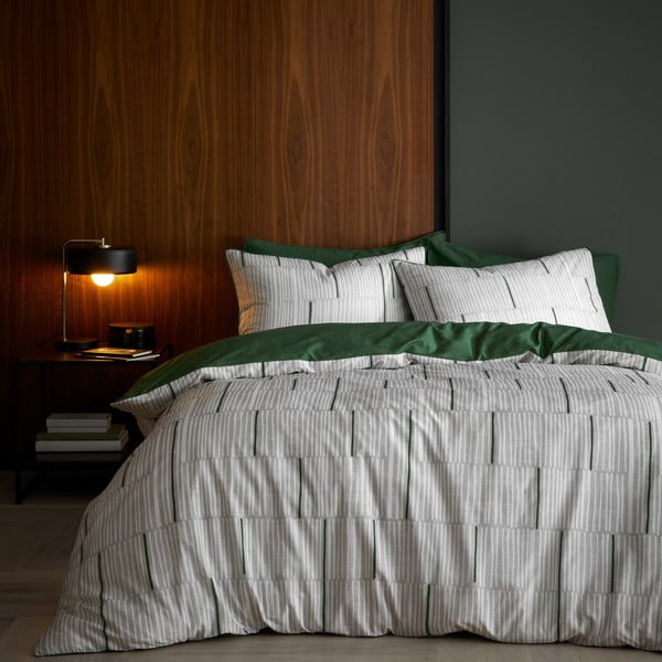 Hall-roheline puuvillane voodipesu üheinimesevoodile 135x200 cm Camden - Content by Terence Conran