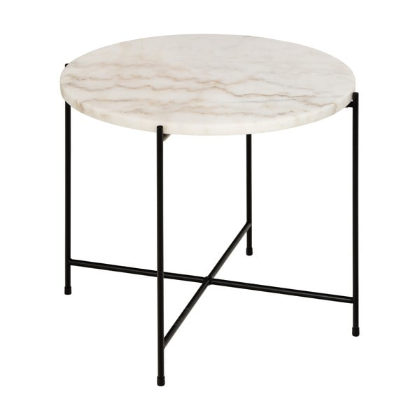 Ümmargune abilaud marmorist pealispinnaga ø 52 cm Avila - Actona