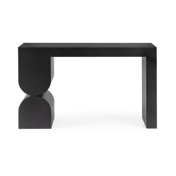 Must konsoollaud klaasist pealispinnaga 32x120 cm Archie - Bizzotto-image-2