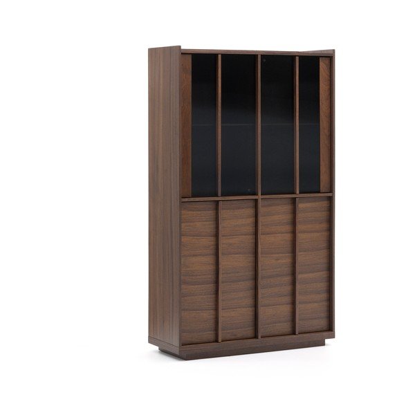 Pruun pähklipuidu spoonist vitriinkapp 100x170x40 cm Onix - Kave Home-image-2