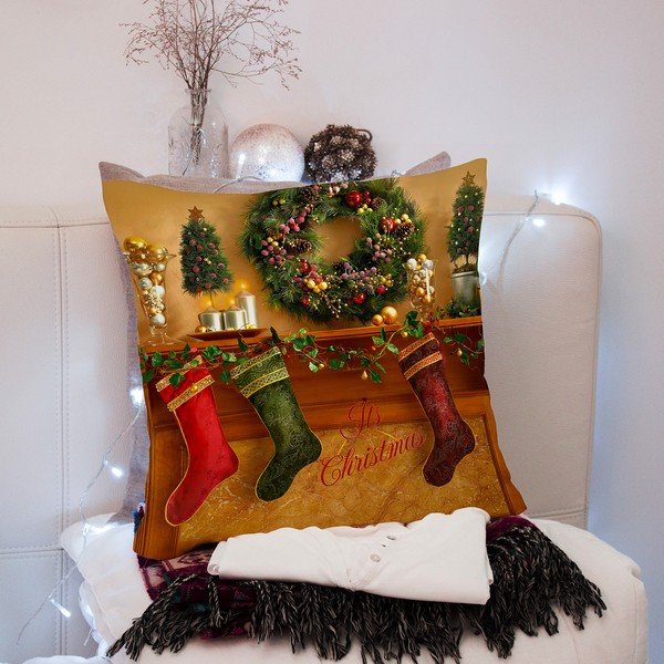 Jõulumotiividega padjapüür 43x43 cm - Mila Home-image-3