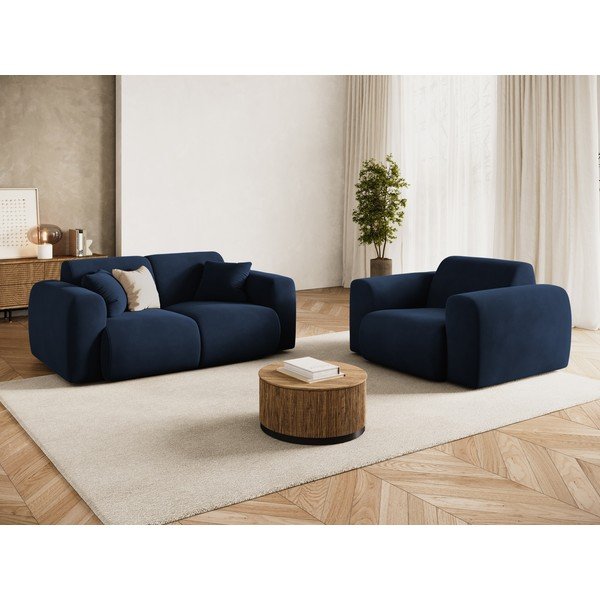 Tumesinine sametdiivan 170 cm Molino - Micadoni-image-1
