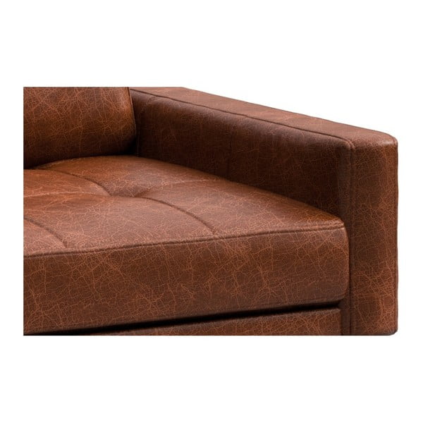 Punakaspruun nahast nurgadiivan Tufted, vasakpoolne nurk Musso - MESONICA-image-4