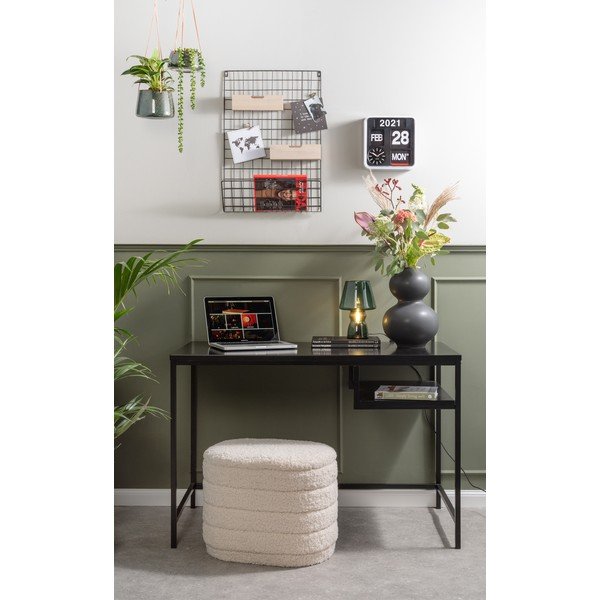 Valge ovaalne pouf koos hoiuga Cuddly - Leitmotiv-image-1
