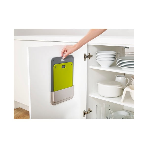 Plastikust lõikelaudade komplekt koos riputatava hoidjaga DoorStore - Joseph Joseph-image-4