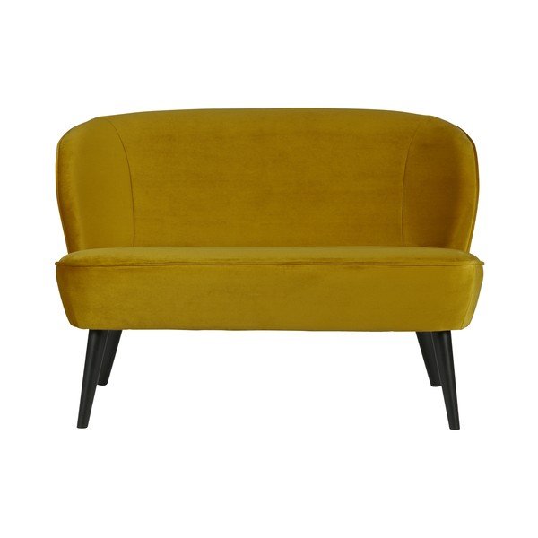 Kollane sametdiivan, 110 cm Sara – WOOOD-image-2