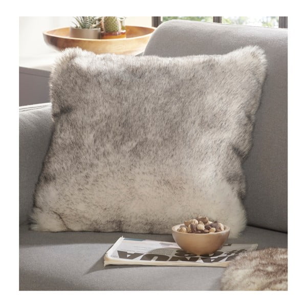 Pruun kunstkarusnahast padi Soft, 43 x 43 cm Natural - Mint Rugs-image-1