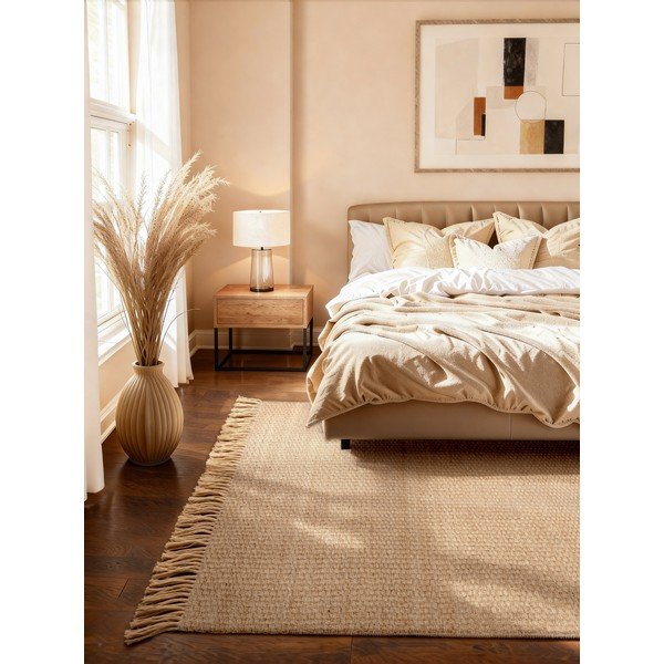 Käsitsi kootud džuudist vaip naturaalses värvitoonis 200x300 cm Fjord - Hanse Home-image-1