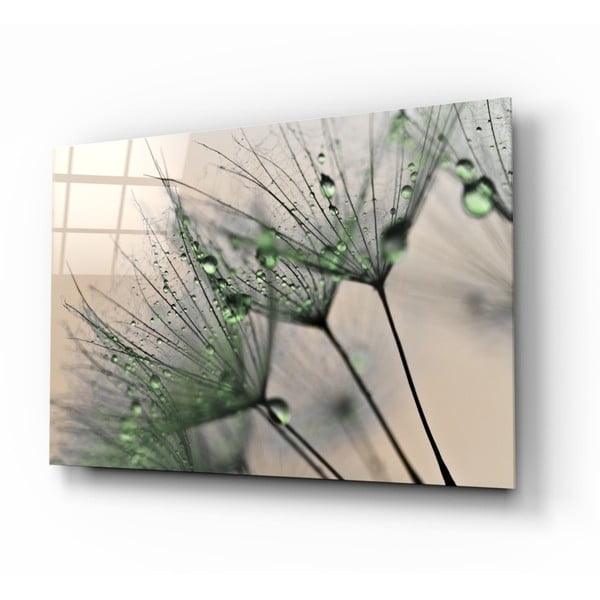 Klaasimaal, 72 x 46 cm Green Dandelion - Insigne