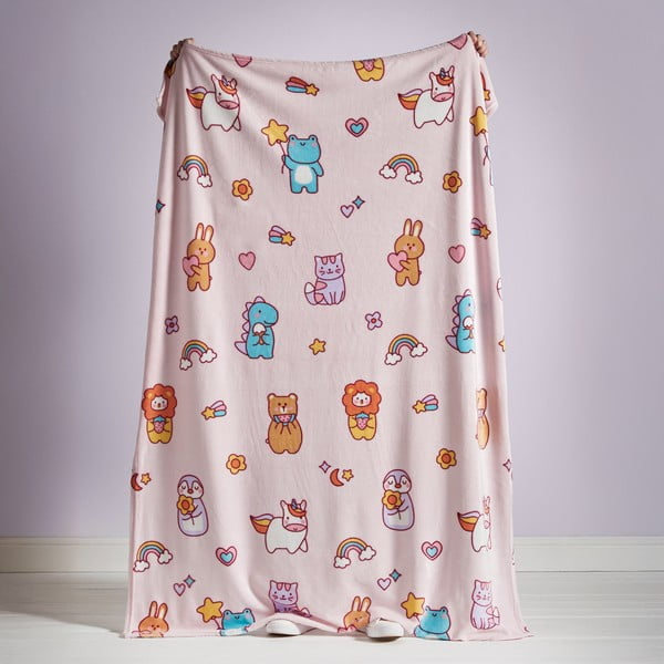 Roosa laste pleed 130x170 cm Forever Together - Catherine Lansfield-image-2