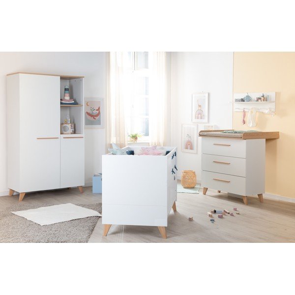 Valge võrevoodi 60x120 cm Léon - Roba-image-4