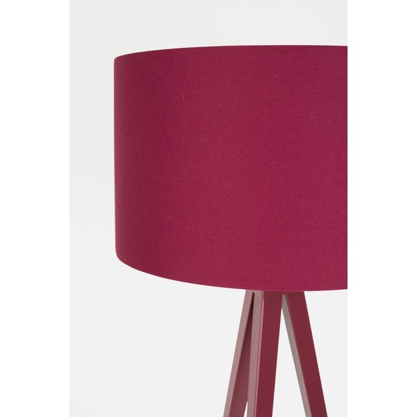 Burgundiapunane põrandalamp tekstiilist varjuga (kõrgus 157 cm) Tripod - Zuiver-image-4