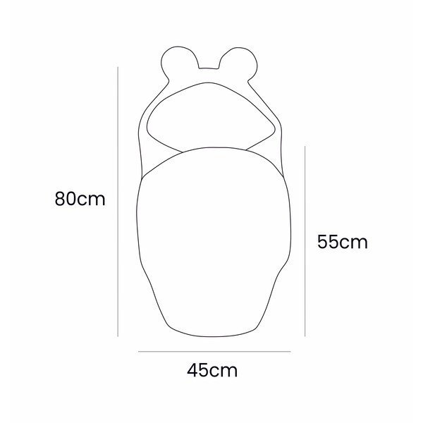 Roheline beebimähis 45x80 cm - Meowbaby-image-2