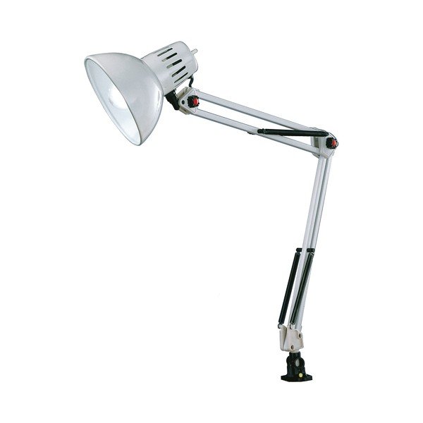 Valge laualamp painduva konstruktsiooniga/klambriga (kõrgus 73,5 cm) Tajo - Trio-image-3