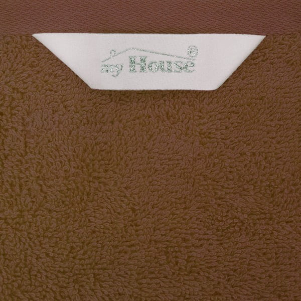 Pruun puuvillane vannirätik 140x70 cm Darwin - My House-image-1