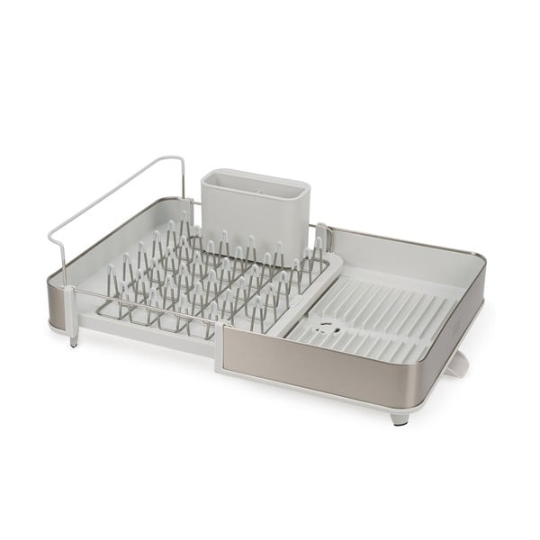 Hõbedane metallist nõudekuivatusrest Extend - Joseph Joseph