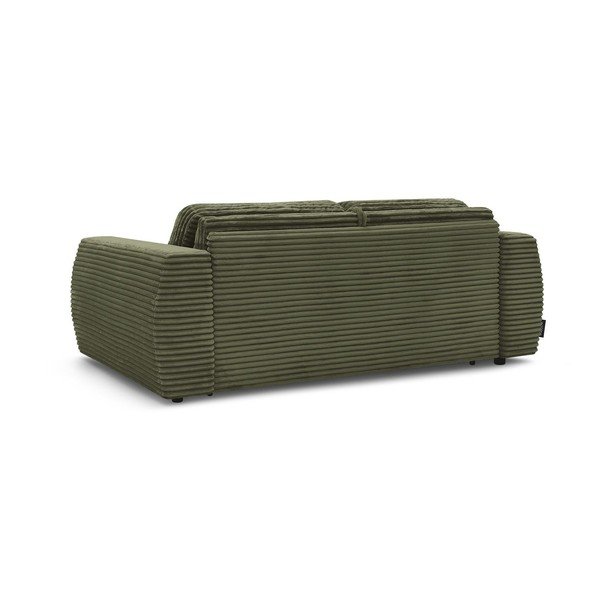 Roheline kordvelvetist diivan igapäevaseks magamiseks/voodiks 220 cm Hugo - Bobochic Paris-image-4