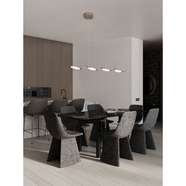 Alumiiniumist hämardatav LED-rippvalgusti mattkuldses värvitoonis Vea - Nova Luce-image-2