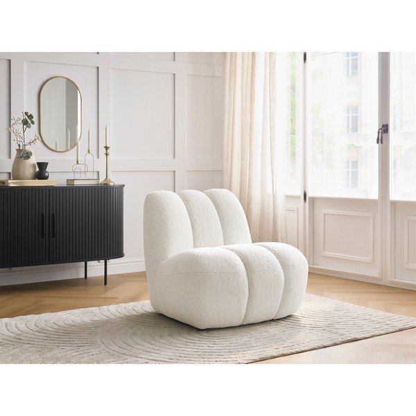 Valgest buklee kangast tugitool Janissaire - Bobochic Paris-image-1