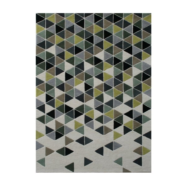 Vlněný koberec Papina Green, 140x200 cm