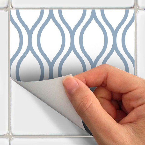 Sada 24 nástěnných samolepek Ambiance Wall Decal Scandinavian Tiles Kiev, 10 x 10 cm-image-3