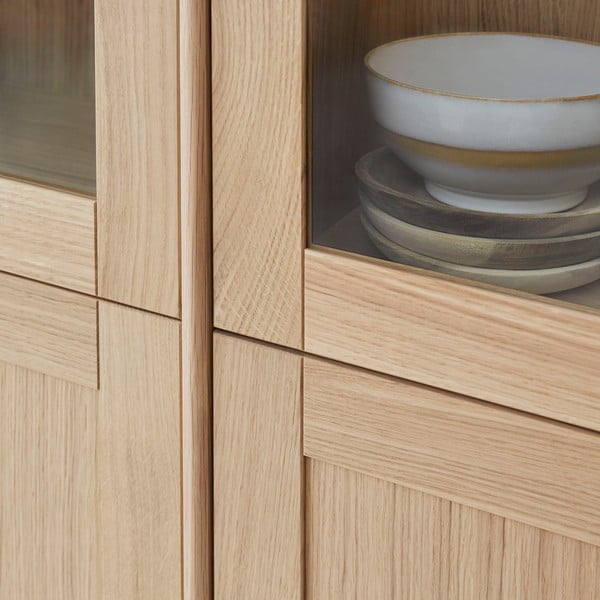 Tammepuidust valgustusega vitriinkapp 89x199 cm Mistral - Hammel Furniture-image-2