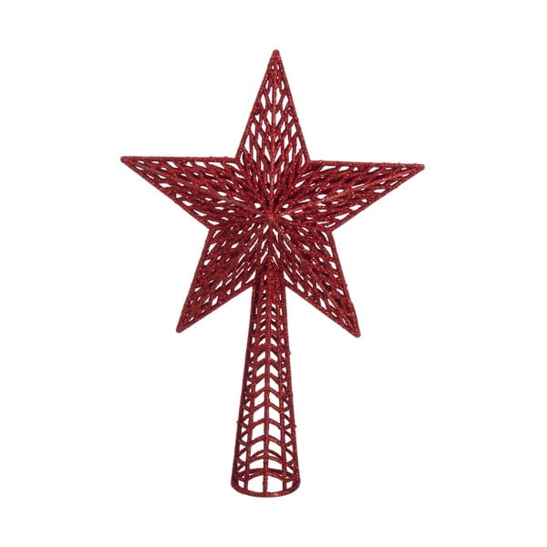 Punane jõulukuusekork , ø 18 cm Star - Casa Selección