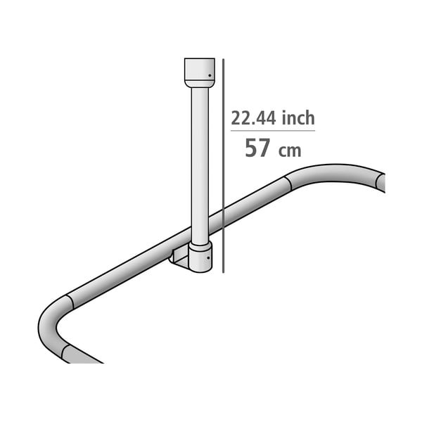 Dušikardina laekinnitus, läikiv hõbedane Era - Wenko-image-2