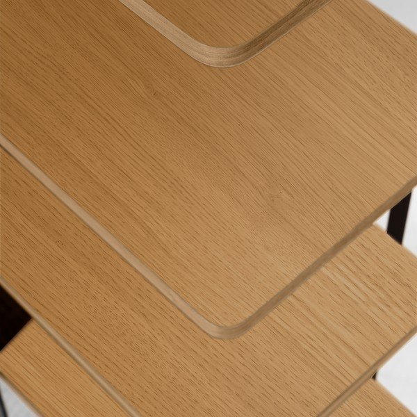 Must raamaturiiul tammepuidust 100x180 cm Nadyria - Kave Home-image-1