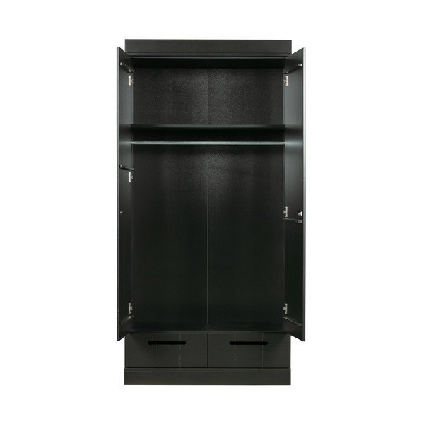 Mustast männist riidekapp 94x195 cm Connect - WOOOD-image-2