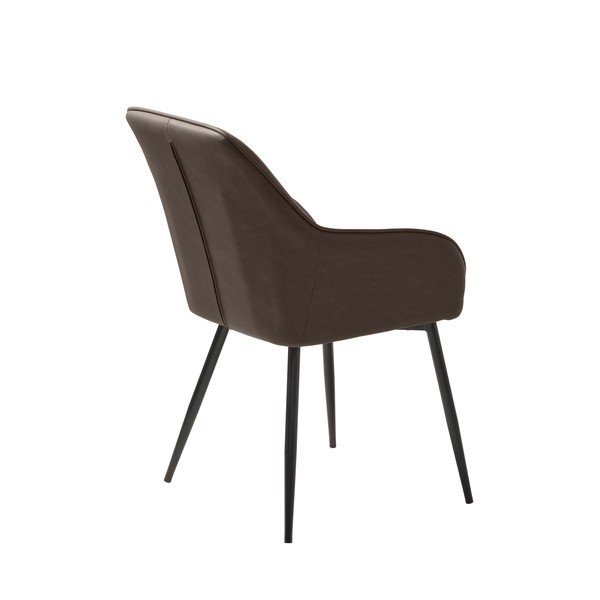 Tumepruun kunstnahast söögitool Melfort - Unique Furniture-image-3