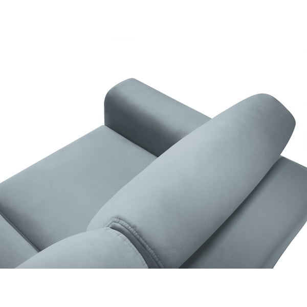 Helesinine sametist panipaigaga nurgadiivanvoodi Kyoto - Cosmopolitan Design-image-4