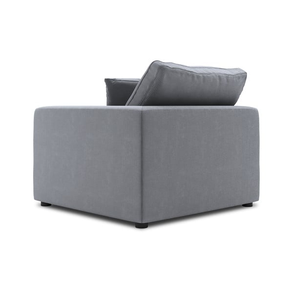 Šedá rohová část modulární manšestrové pohovky Windsor & Co Sofas Galaxy, pravý roh-image-3