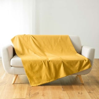 Kollane voodikate 220x240 cm Lucile - douceur d'intérieur