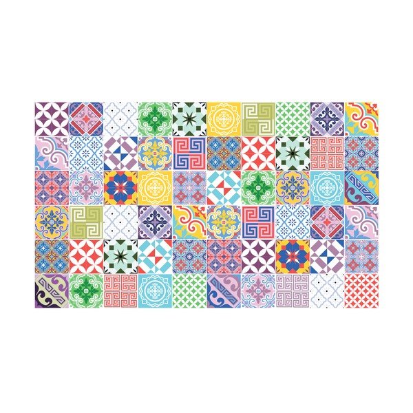 60-st seinakleebisest koosnev komplekt Vintage Artistic Tiles, 10 x 10 cm - Ambiance-image-2