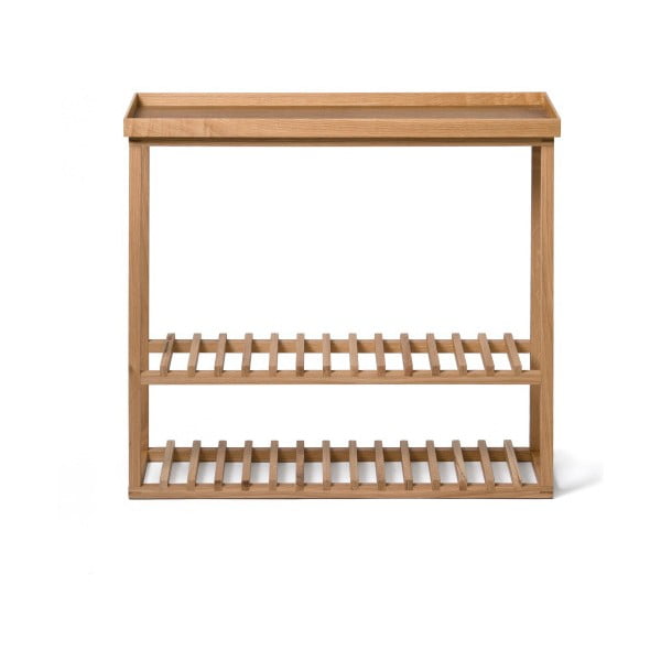 Tammeplaadiga jalatsiriiul/salongilaud Hello - Wireworks-image-2