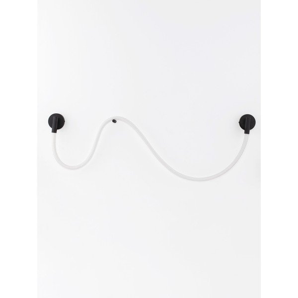 Valge/mattmust terasest LED-seinavalgusti Ilane - Nova Luce-image-3