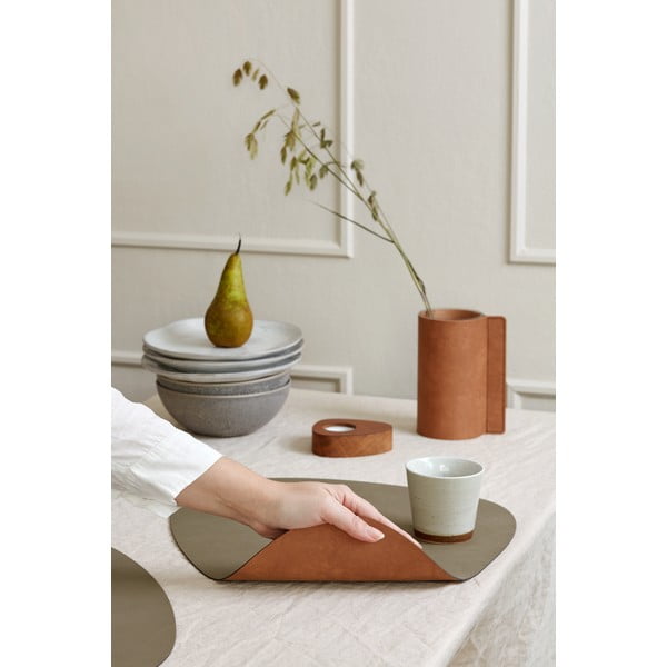 Öko-nahast lauamatt 37x44 cm Curve L Double Nupo - LIND DNA-image-1