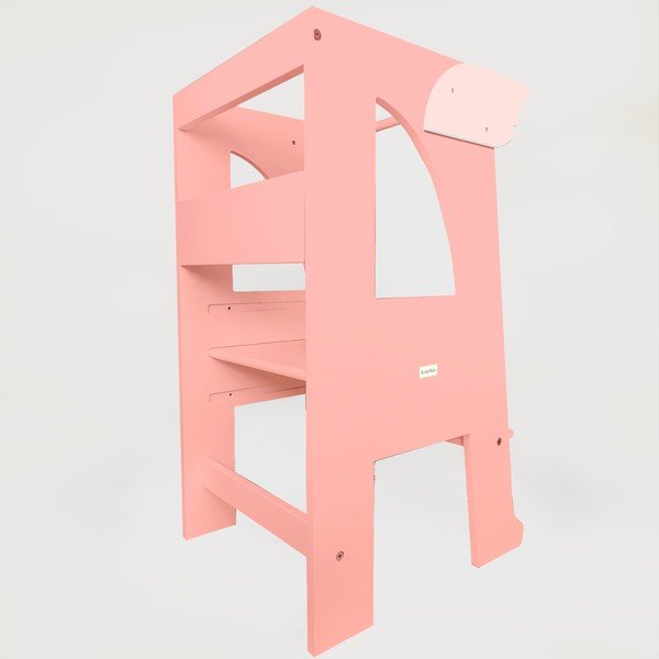 Roosa eesmine õppimistorni liist Montessori – Rocket Baby-image-1