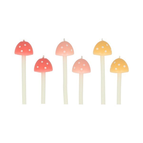 Tordiküünalde komplekt 6 tk Mushroom – Meri Meri-image-2