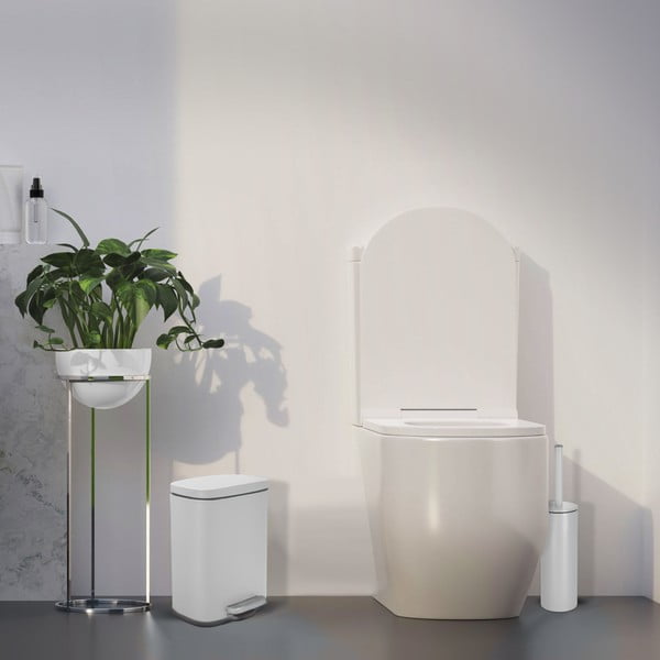 Mattvalge terasest prügikast 5 l Akira - Spirella-image-4