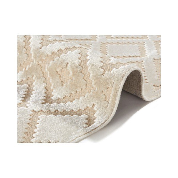 Kreemjas viskoosist vaip , 80 x 125 cm Iris - Mint Rugs-image-1
