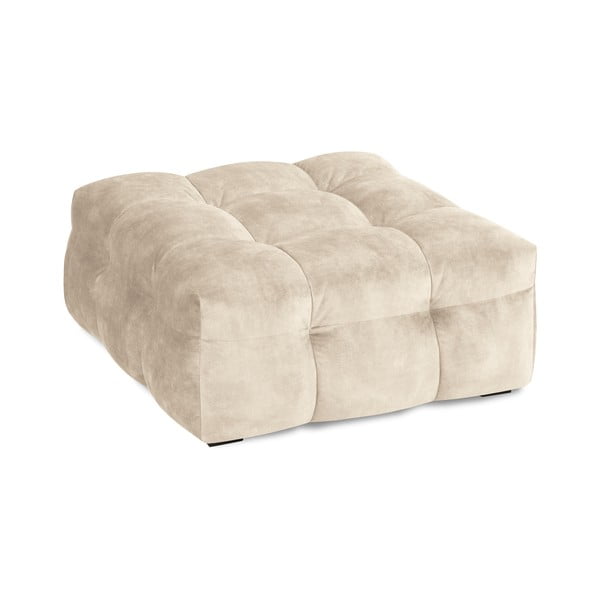 Beež sametist puff Vesta - Windsor & Co Sofas-image-4